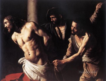 Cristo en la columna religiosa Caravaggio Pinturas al óleo